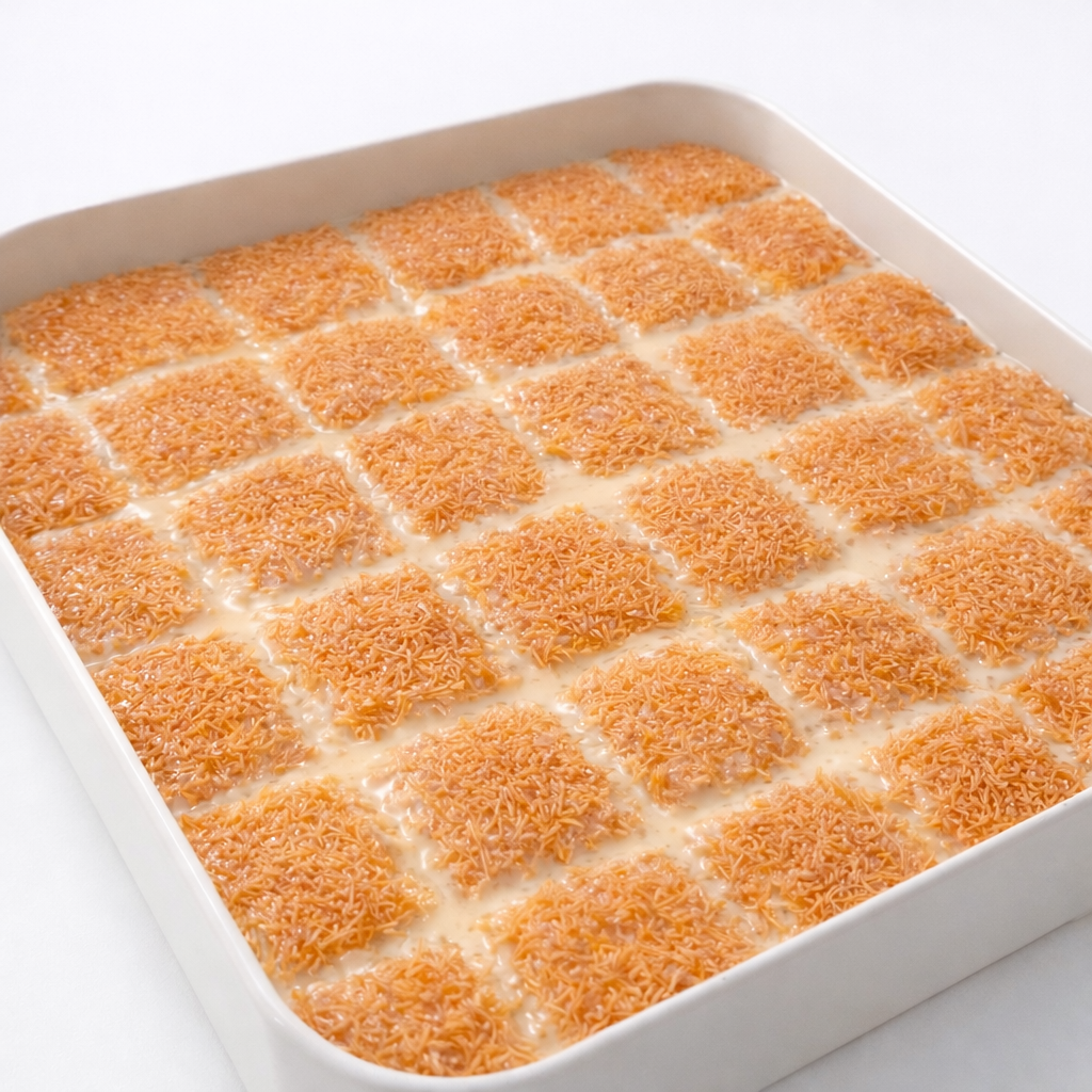 بسبوسه محشيه بالقشطة