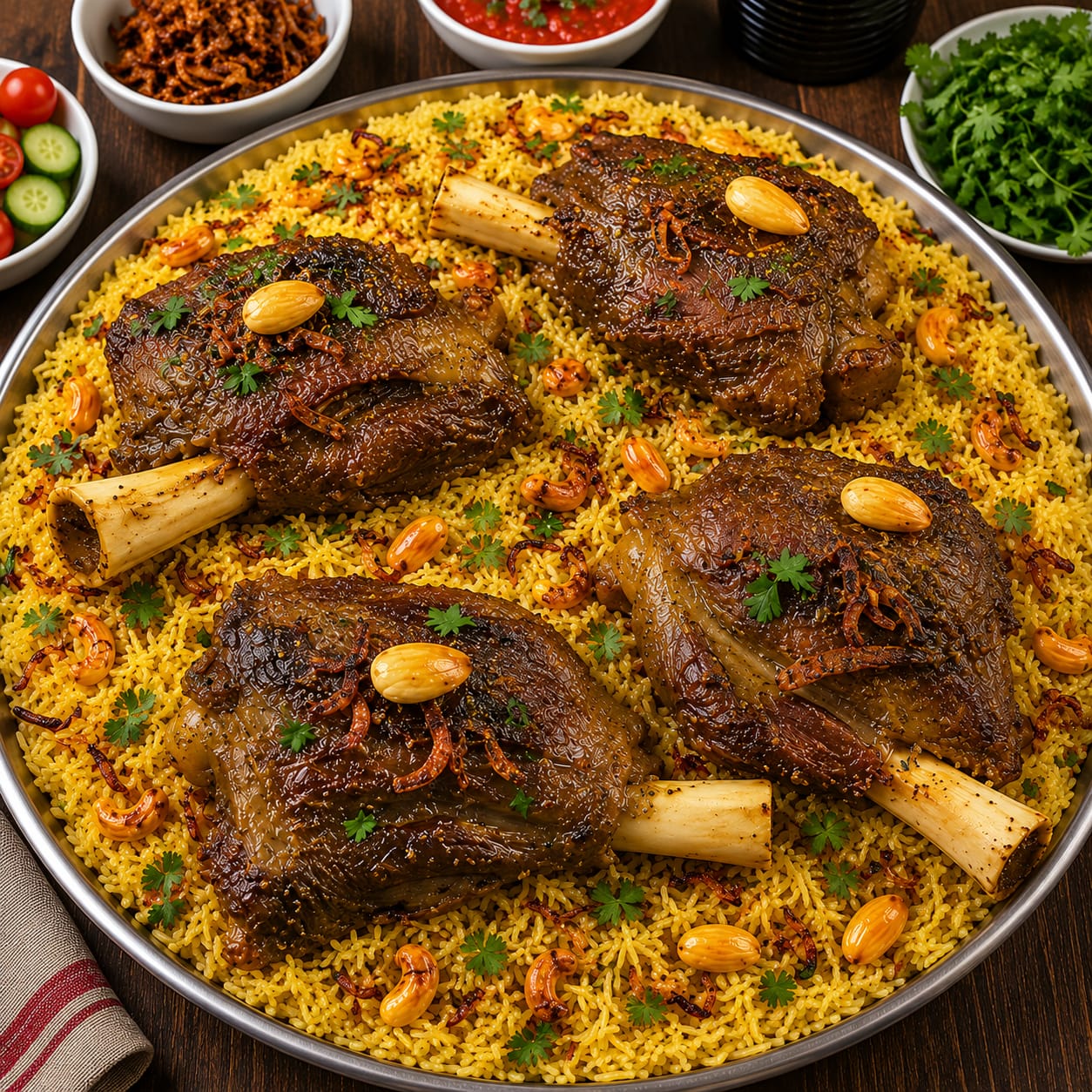 (مجبوس لحم (صينية ل 4 اشخاص